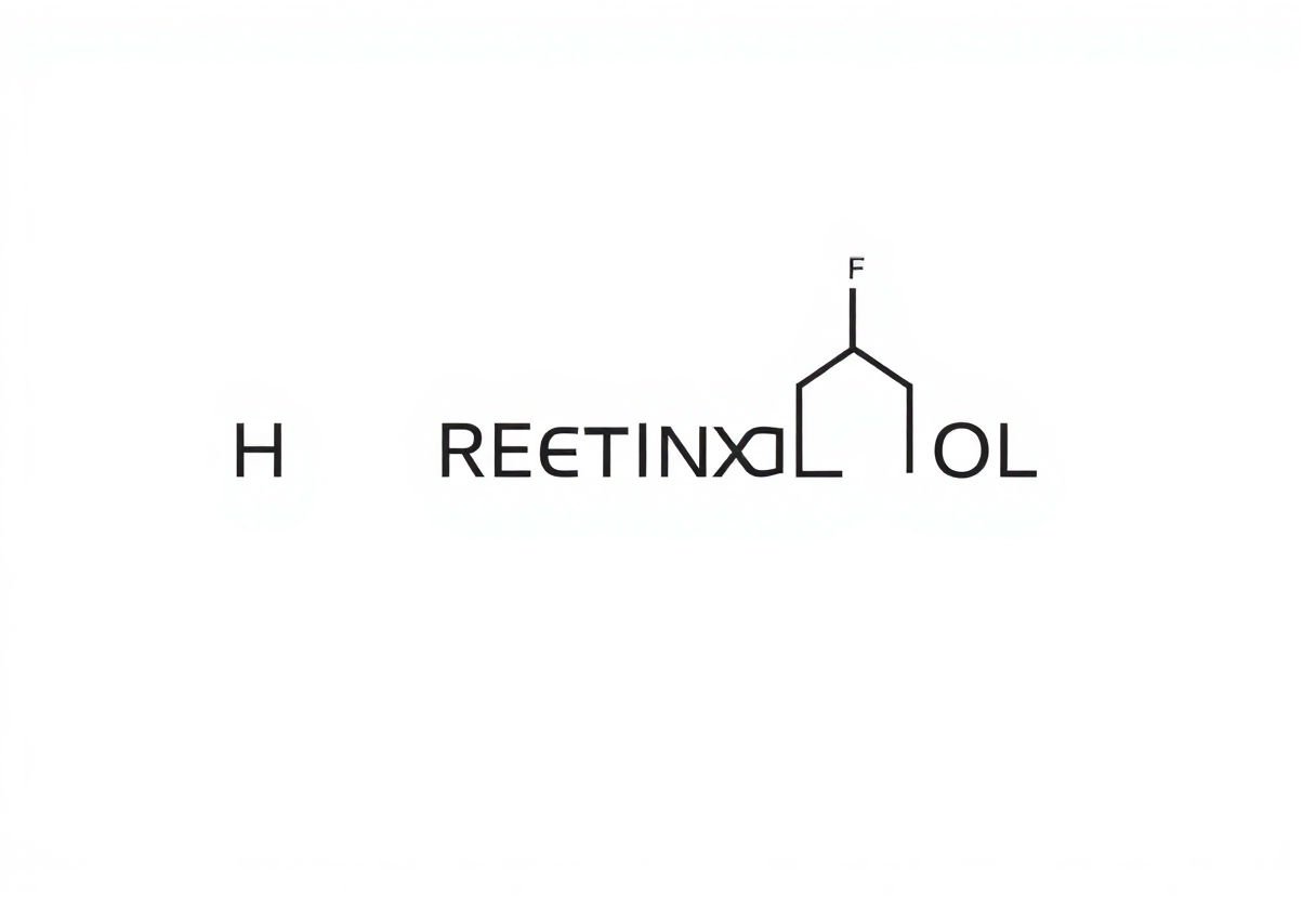 Chemical structure of retinol