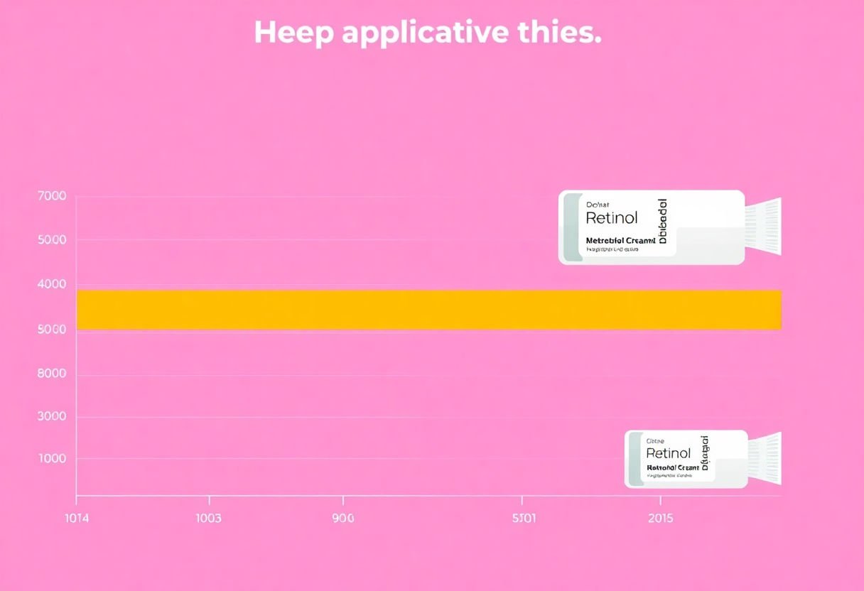 Retinol cream application timing chart